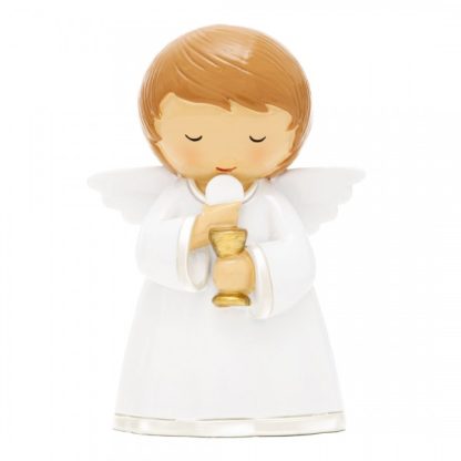 Anjo da Guarda Comunhão com Cálice Pérola: 12.5cm