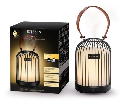 Difusor de aromas Lampião Negro: eletricidade e bateria