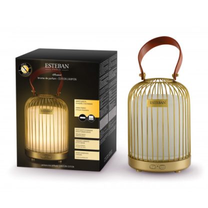 Difusor de aromas ultrassónico Lampião Gold: eletricidade e bateria