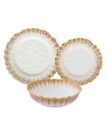 Prato de sopa 19.5cm Oceania Ocra: Easylife