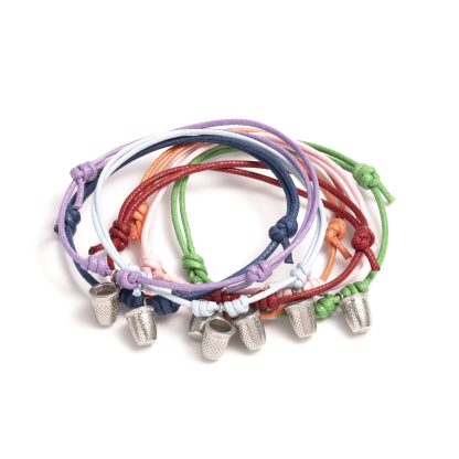 Pulseira Steel Cotton com Dedal: Verde Escuro