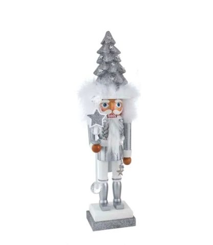Nutcracker madeira Hollywood Nutcrackers - Brilhantes Prata: 45cm