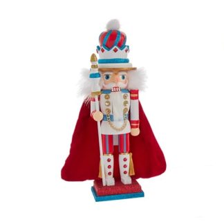 Nutcracker madeira Hollywood Nutcrackers - Rei Capa Coroa Espiral: 38cm