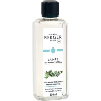 Fragrância 500ml Fraicheur Eucalyptus / Frescura de Eucalipto: lâmpada catalítica