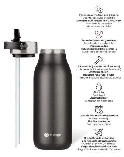 Insulated Bottle 2.0 BlackPearl 1L A-2376