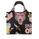 Saco reutilizável LOQI: Tiger Snake Black