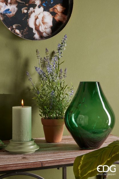 Vasinho de Lavanda Artificial bem farfalhuda 43cm altura