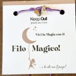 Pulseira Fio Mágico Dedal com Pendente: Roxo com Estrela