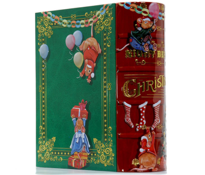 Lata Livro 24cm Verde Ratinhos