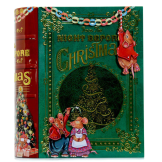 Lata Livro 24cm Verde Ratinhos