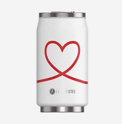Lata Isotérmica 280ml com palhinha Les Artistes: Love