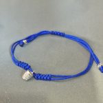 Pulseira Dedal Mamori (prata): Azulão pedras prateadas