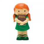 Menina com Bíblia (vestido verde)