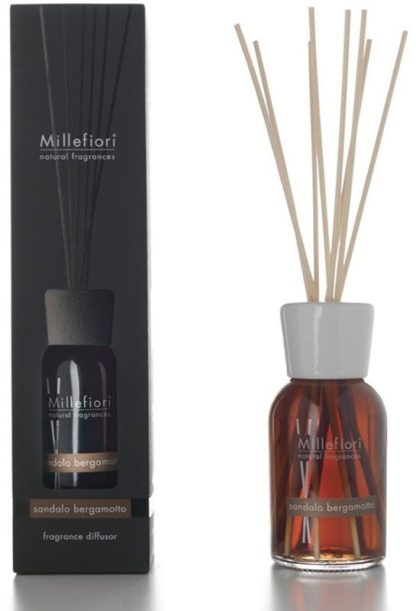 Mikado Difusor 100ml Millefiori: Sândalo e Bergamota