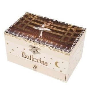 Caixa de música grande com gaveta Ballerina (filme)