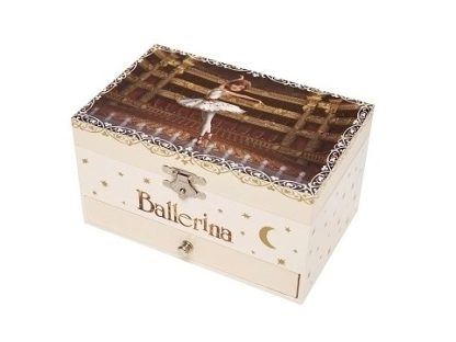 Caixa de música grande com gaveta Ballerina (filme)
