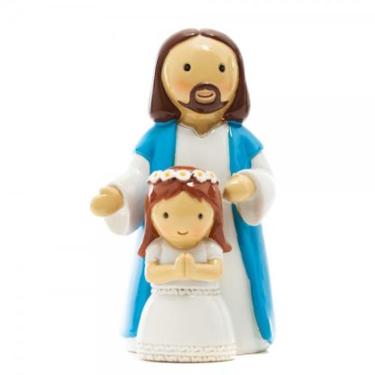 Primeira Comunhão menina com Jesus