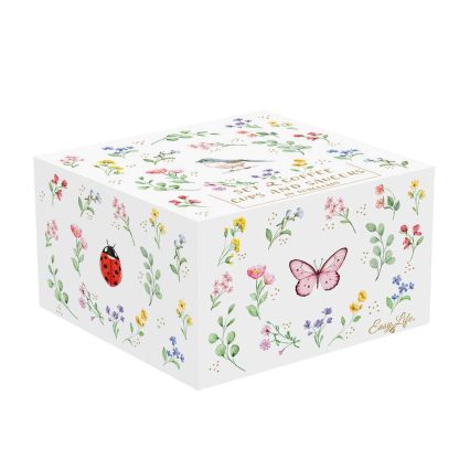 Conjunto 2 chávenas de café + pires Fancy Garden - Joaninha e Borboleta: Easylife