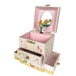 Caixa de música alta Sereia (rosa): com 3 gavetas