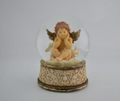 Globo de Neve Musical XL: Anjo Sentado