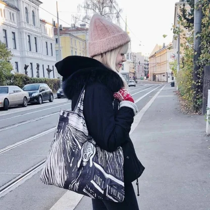 Saco reutilizável LOQI: "O Grito", de Edvard Munch