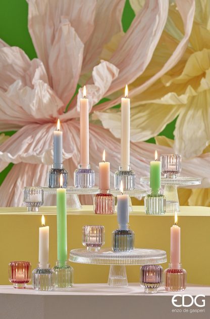 Pack 2 velas grossas para castiçal: COR AREIA