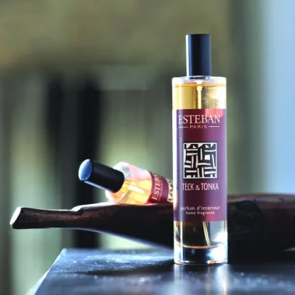 Spray aromatizador 75ml: aroma Teck et Tonka