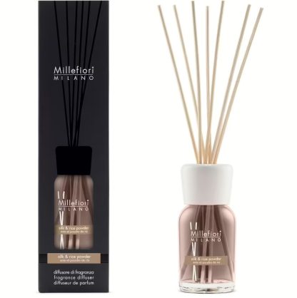 Mikado Difusor Millefiori 100ml Silk & Rice Powder (Seda e Pó de Arroz)