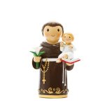 Santo António com Flor: pequeno 8cm