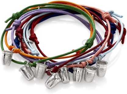 Pulseira Steel Cotton com Dedal: Verde Escuro