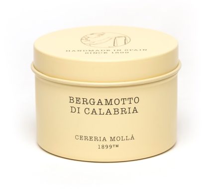 Vela em Lata Travel 90gr Cereria Mollá: Bergamotto di Calabria