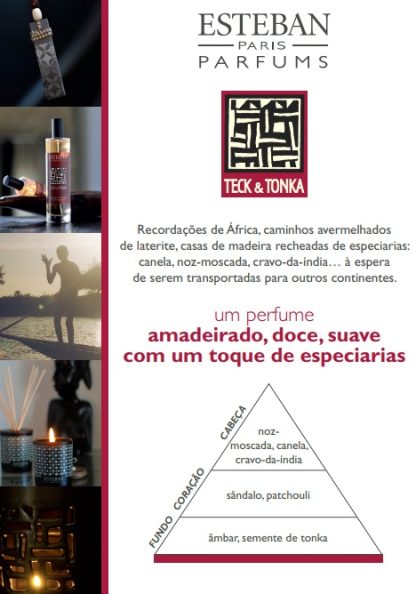 Vela perfumada Inicial 180gr: aroma Teck et Tonka