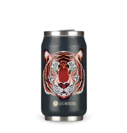 Lata Isotérmica 280ml com palhinha Les Artistes Tigre