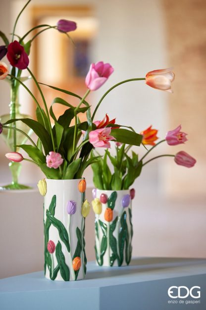 Jarro Tulipas Cilindro 28cm