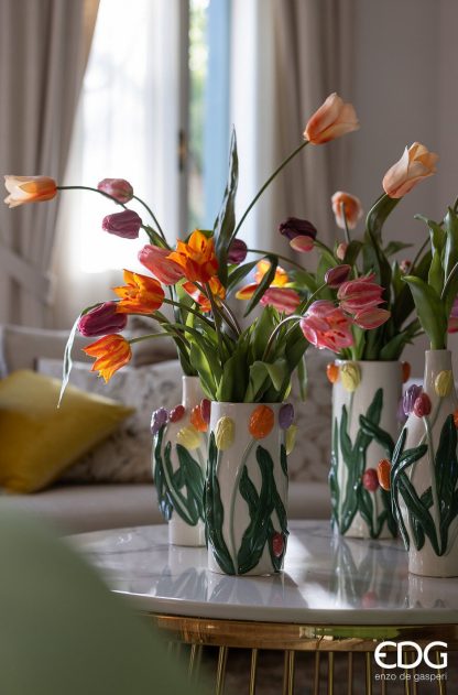 Jarro Tulipas Cilindro 23cm