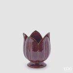 Vaso Tulipa Burgundy 16X14cm