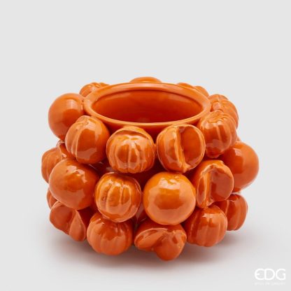 Vaso ou Taça Mandarina 19cm altura X 28cm largura (laranjas)