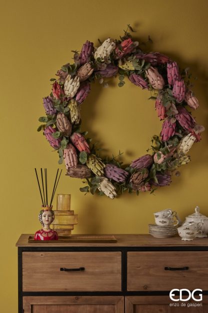Jarra Busto Testa Siciliana com Uvas 18cm