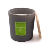 Vela cónica XL com tampa 450gr Cereria Mollá: Citronela e Chá (anti-insectos)