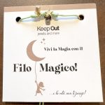 Pulseira Fio Mágico Dedal com Pendente: Verde Água com Estrela