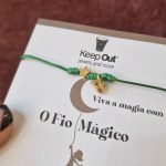 Pulseira Fio Mágico Dedal com Pendente: Verde com Coroa