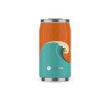Lata Isotérmica 280ml com palhinha Les Artistes: Wave