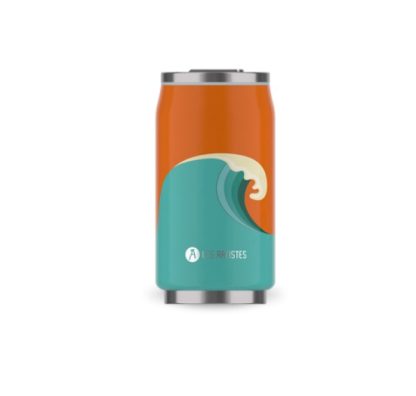 Lata Isotérmica 280ml com palhinha Les Artistes: Wave