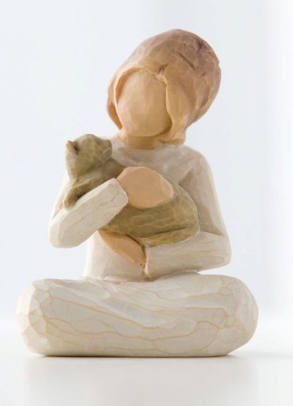 Menina Bondosa com Gatinho - Willow Tree