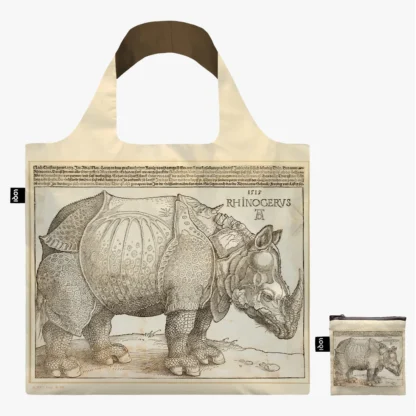 ALBRECHT DUERER Rhinocerus Recycled Bag by Albrecht Duerer