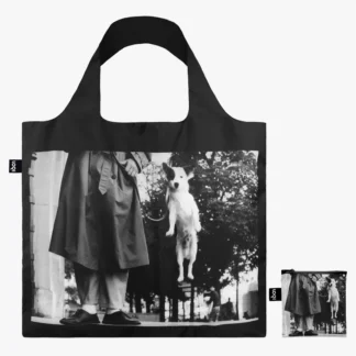 Description Elliott Erwitt, former head of Magnum Photos, championed spontaneous photography. Renowned for his candid dog portraits, he said, “You can find pictures anywhere. It's simply a matter of noticing things.” Celebrate this with the black and white tote bag featuring his iconic Dog Jumping. © Elliott Erwitt / MAGNUM PHOTOS, 1989 Details Sustainability ELLIOTT ERWITT Dog Jumping Recycled Bag by Elliott Erwitt