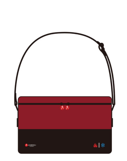 Saco Térmico L 14lt com alça Vermelho e Preto