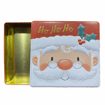 SILVER CRANE LATA TIN ÁRVORE MUSICAL BRANCA PAI NATAL
