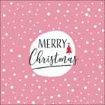 Napkin 33 Christmas snowflakes pink FSC Mix Article number 33318956 guardanapo servilleta natal navidad