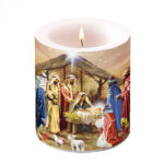 Candle medium Nativity collage Article number 39310785 vela presépio natal
